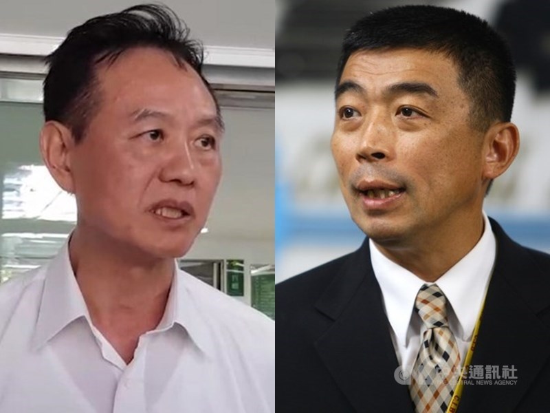 警政署資料指出,因行政調查無從查明副署長劉柏良(右)、警政委員周幼偉(左)買股,已函送檢方偵辦。(中央社檔案照片)