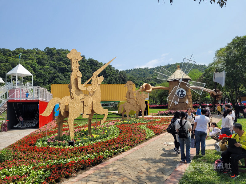 2021宜蘭綠色博覽會27日正式在蘇澳武荖坑風景區登場,今年規劃14處展館、2處水域遊戲區及多樣裝置藝術與互動體驗等,歡迎大小朋友前往參觀。中央社記者沈如峰宜蘭縣攝 110年3月27日