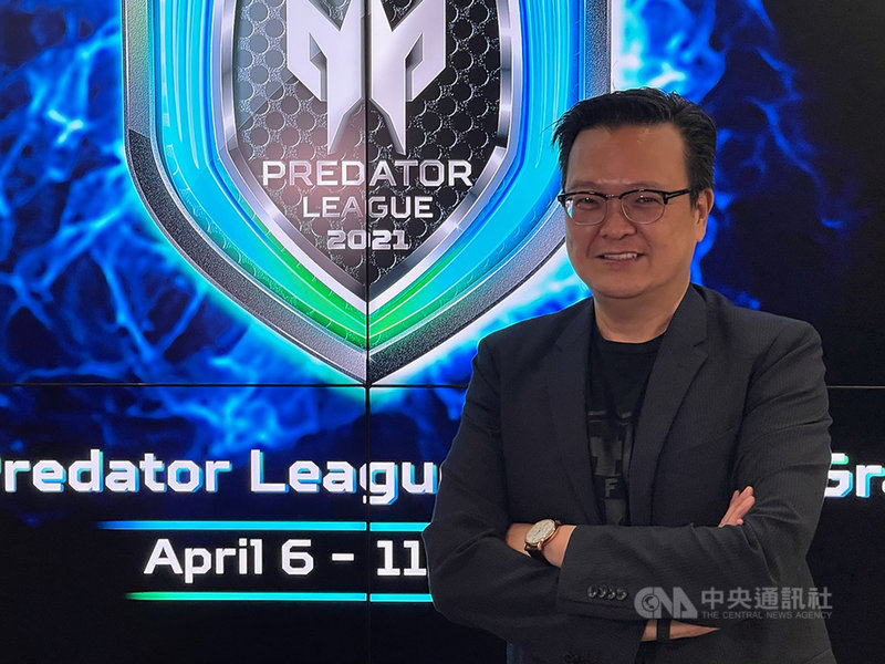 宏碁亞太區2020/21 Predator League電競總決賽6日在線上開打,宏碁泛亞營運總部總經理侯知遠出席亞太業務分享記者會,預期今年第2季個人電腦(PC)供貨比第1季更好。中央社記者吳家豪攝 110年4月6日