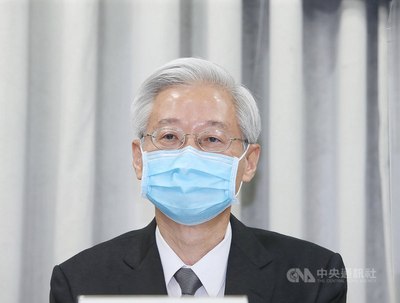 司法院今年1月18日公布首波翁茂鍾案調查結果後,全面清查曾與翁有接觸的法官。第二波調查結果7日公布,由司法院秘書長林輝煌親自說明。中央社記者郭日曉攝 110年4月7日