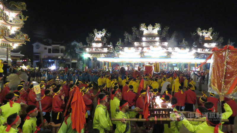 睽違9年的台江迎神祭9日登場,這項宗教祭典是台南沿海媽祖信仰的盛事,為期3天。(鹿耳門天后宮提供)中央社記者張榮祥台南傳真 110年4月9日