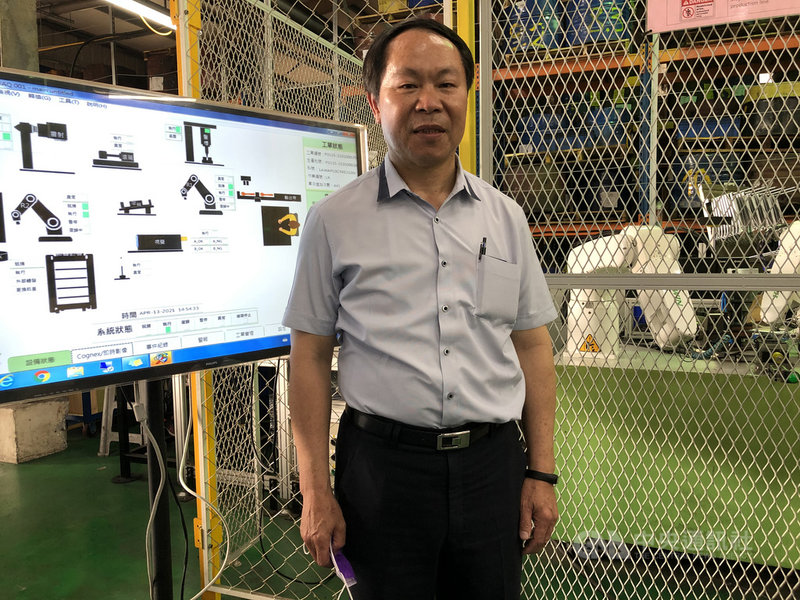 伯鑫工具砸下新台幣8億元、約是去年營業額規模投資智慧自動化新廠,預估明年啟用。圖為伯鑫工具總經理吳傳福。中央社記者鍾榮峰攝 110年4月13日