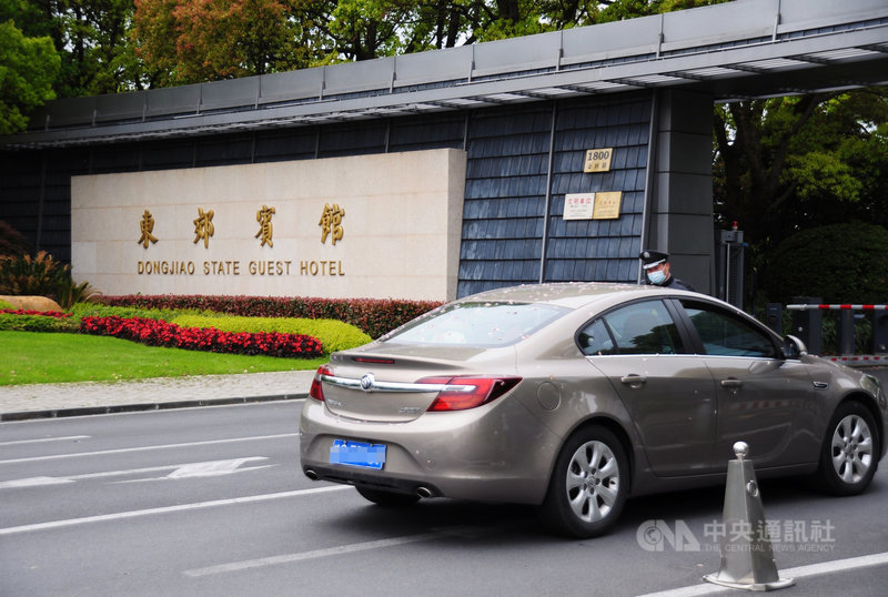 據了解,基於防疫原因,造訪上海的美國氣候變遷特使凱瑞(John Kerry)團隊這幾天可能不外出。中央社記者沈朋達上海攝 110年4月15日