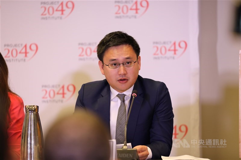 媒體報導,駐美代表處政治組長趙怡翔(圖)已向駐美代表蕭美琴請辭。(中央社檔案照片)