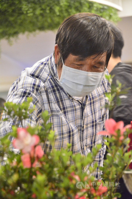 花農柳枝芳(圖)投入杜鵑育苗與開發新品系20餘年,一本手寫基因紀錄,培育出數百種新品系;選擇終日與陽光、泥土為伍,讓柳枝芳獲得「杜鵑博士」美稱。中央社記者黃旭昇新北市攝 110年4月17日