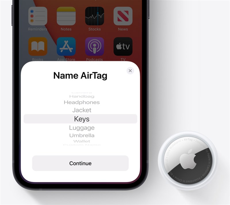 蘋果發表會台灣時間21日登場,傳聞已久的藍牙追蹤器AirTag終於正式亮相。(圖取自Apple網頁apple.com)