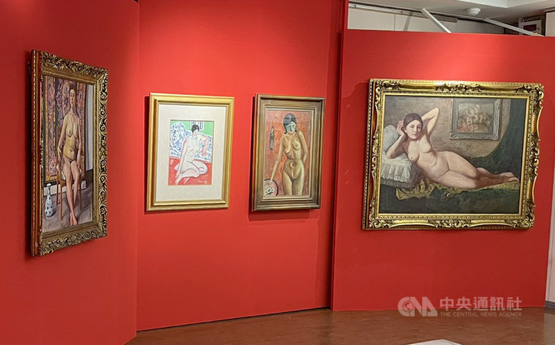 「春風和煦–東京美術學校.日台師生作品展」24日將在李梅樹紀念館登場,其中特別開設的「維納斯的曲線」展區,將呈現14件裸女作品,展現畫家執筆初體驗。(李梅樹紀念館提供)中央社記者黃旭昇新北市傳真 110年4月22日