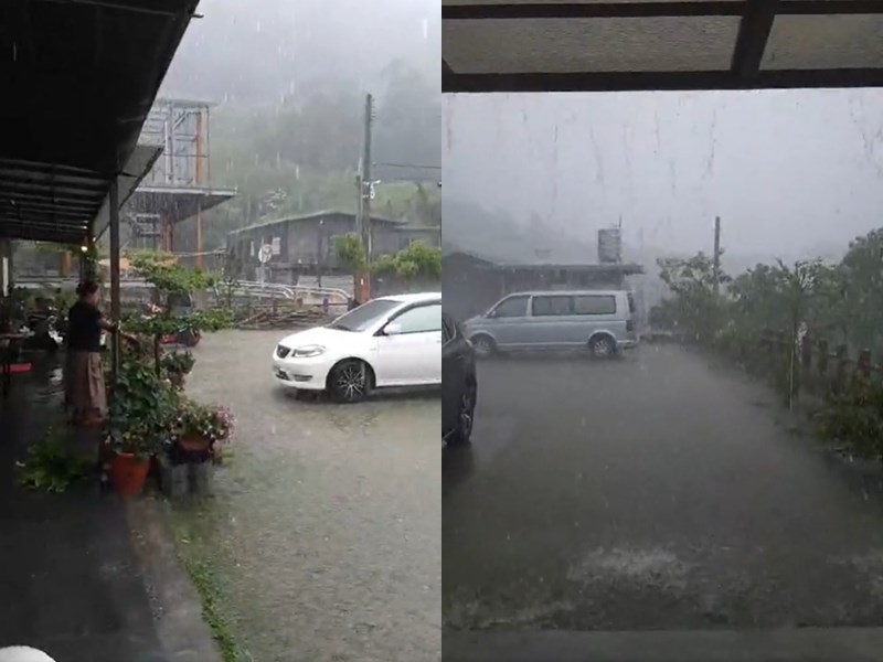 中央氣象局觀測,颱風舒力基為台灣帶來的降雨非常有限,22日午後熱對流讓屏東霧台神山累積降雨逾100毫米,但沒降在集水區。(圖取自臉書facebook.com)