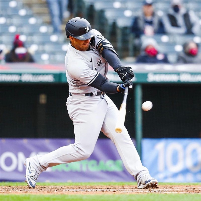 美國職棒大聯盟MLB紐約洋基22日對戰克里夫蘭印地安人,洋基打者除了歐多,托瑞斯(圖)有3安打、1分打點的優異表現。(圖取自instagram.com/yankees)