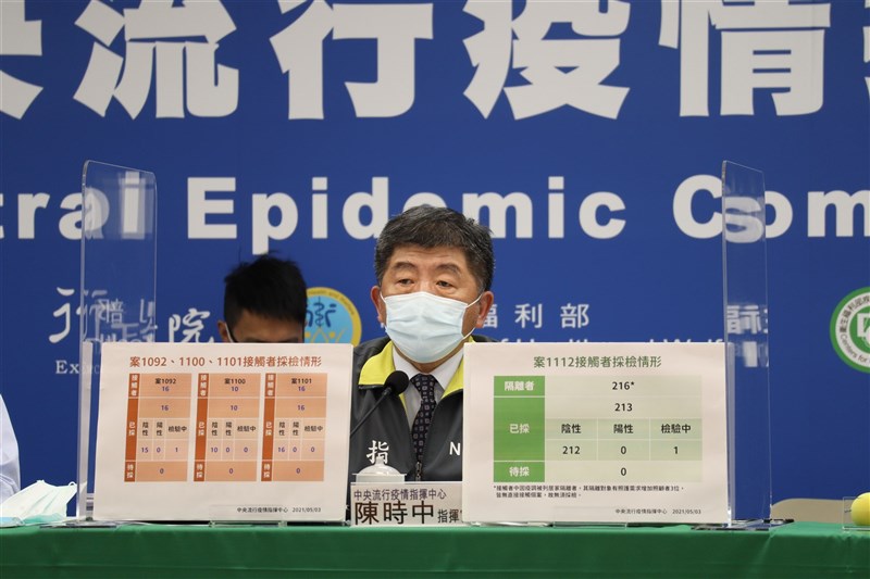 指揮中心3日宣布國內新增8例武漢肺炎確診病例,其中2例為本土個案。(指揮中心提供)