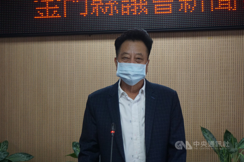 金門縣政府向內政部函詢縣議會審議縣府總預算案程序有瑕疵,質疑總預算案效力;縣議會13日以內政部回函,認定總預算案有效力。圖為金門縣議會議長洪允典。中央社記者黃慧敏攝 110年5月13日