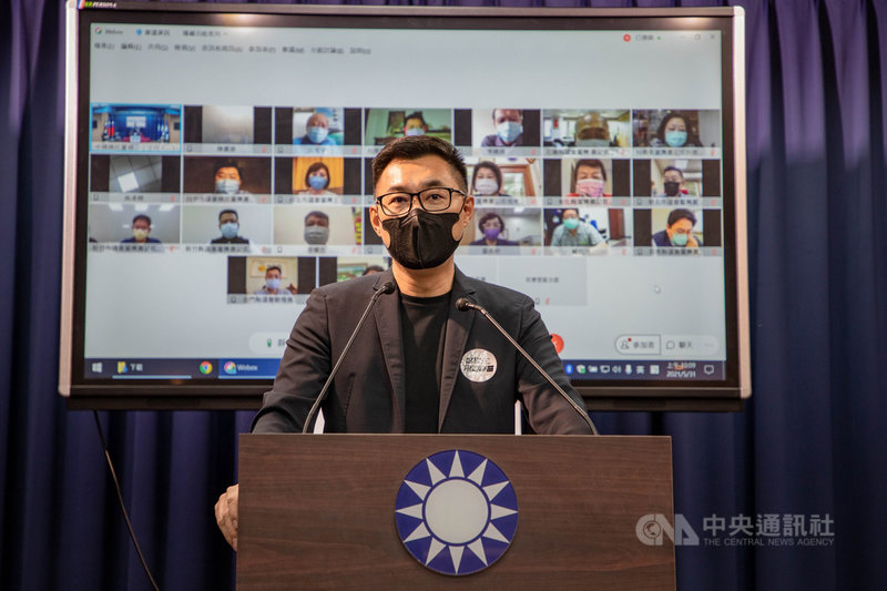 國民黨主席江啟臣31日表示,已組成疫苗對策委員會,整合黨內對外管道,積極爭取疫苗及防疫支援。(國民黨文傳會提供)中央社記者王承中傳真 110年5月31日
