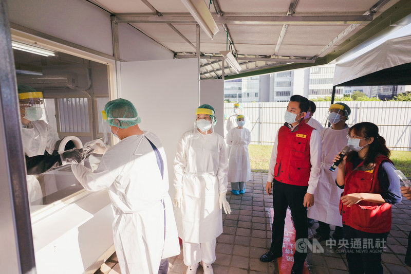 國軍協助快速整備完成竹科移工篩檢站啟用 產經 中央社cna