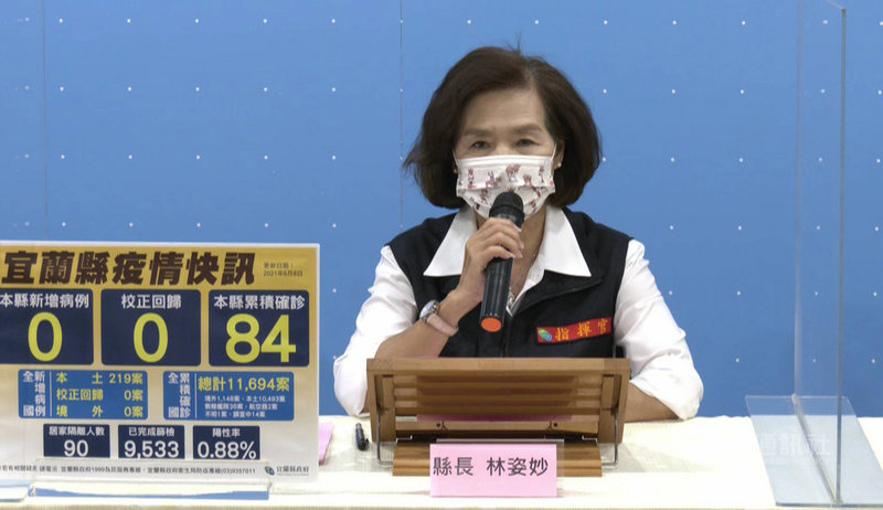 宜蘭縣長林姿妙8日指出,縣內兩處疫苗接種中心5日開始施工,預計11日前完成,等疫苗到位後,可分別於溪南、溪北各增加4條接種動線,提供每日2880人次接種;除疫苗接種中心,縣內加上醫院、診所及120個機動接種分站等,宜蘭縣一天接種量能可達1萬人。(宜蘭縣政府提供)中央社記者王朝鈺傳真 110年6月8日