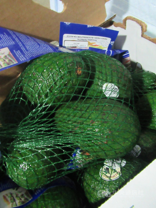 好市多自美國進口「INDEX FRESH酪梨」2970公斤,遭邊境查驗檢出重金屬鎘超標,已是半年內第6度出包。(食藥署提供)中央社記者江慧珺傳真 110年6月8日