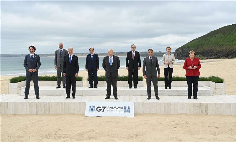 G7峰會在英格蘭康瓦爾舉行。(圖取自twitter.com/G7)
