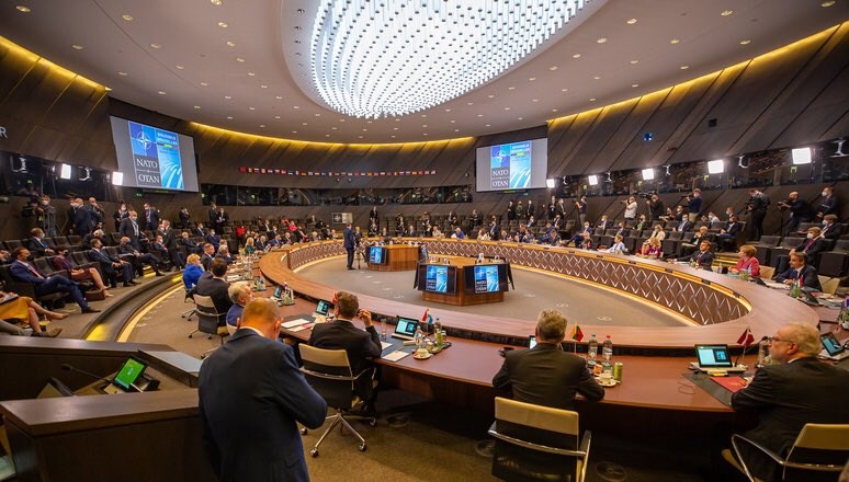 北大西洋公約組織(NATO)14日在布魯塞爾召開高峰會,會後公報10度提到中國,指中國構成系統性挑戰。(圖取自twitter.com/NATOpress)