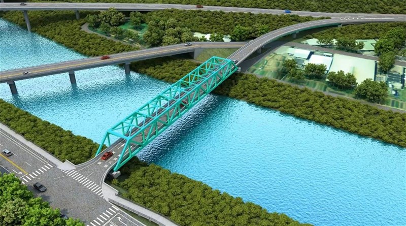 「國道一號汐止交流道增設南入匝道工程計畫」經高速公路局核定,總工程經費新台幣4.96億元,已完成匝道設計,且主體工程於民國110年5月27日決標,預計114年完工。圖為匝道完工模擬示意圖。(新北市交通局提供)中央社記者沈佩瑤傳真 110年6月22日