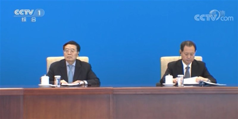 外傳叛逃美國的中國國家安全部副部長董經緯,昨天出席上海合作組織成員國安全會議秘書第16次會議。官媒央視新聞也披露董經緯(右)在會中的畫面。(取自央視)