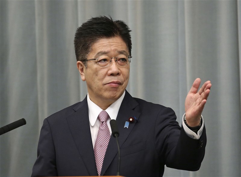 台灣22日正式申請加入跨太平洋夥伴全面進步協定(CPTPP),日本政府發言人加藤勝信24日表示歡迎。(共同社)