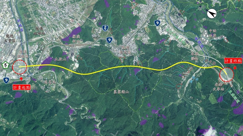 宜蘭縣政府10日表示，國道5號銜接蘇花公路改善計畫可行性研究案已獲行政院核定，若後續流程順利，預定民國121年完工。（圖取自國發會網頁www.ndc.gov.tw）