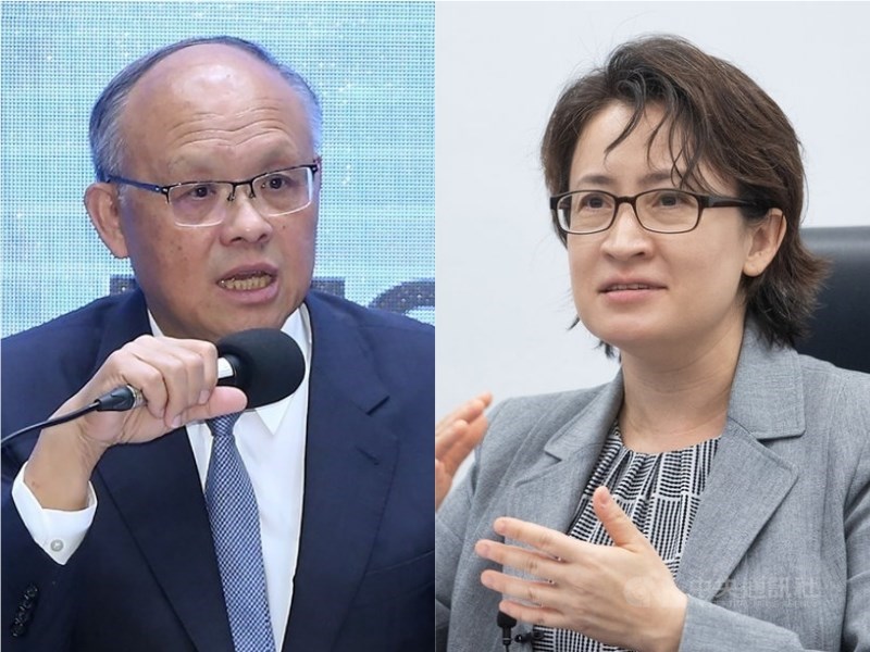 台美30日上午召開第11屆TIFA會議。行政院政務委員鄧振中(左)、駐美大使蕭美琴(右)開幕致詞。(中央社檔案照片)