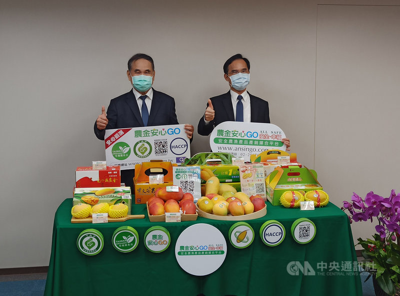 全國農業金庫1日和亞洲台灣商會聯合總會再次合作,延續鳳梨銷售經驗,於網站「農金安心GO」首頁設立芒果專區,銷售由農會、青農提供,來自屏東縣、高雄市、台南市、嘉義縣、彰化縣、台東縣的國產芒果,歡迎民眾多多選購,以行動支持農民。(全國農業金庫提供)中央社記者楊淑閔傳真 110年7月1日