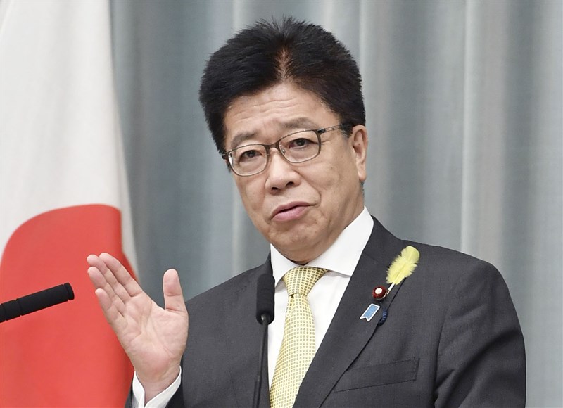 有關日本政府對於台灣議題所採取的態度,內閣官房長官加藤勝信表示,政府的一貫立場就是期待當事者之間透過直接對話和平解決。(共同社)