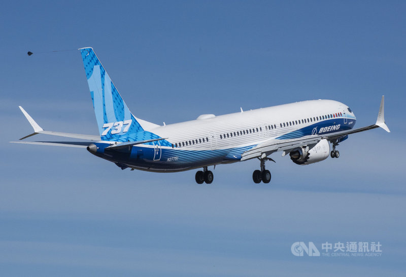 波音737 MAX 10 於6月18日測試首航,訂於2023年啟用。(波音公司提供)中央社記者周世惠舊金山傳真 110年7月3日