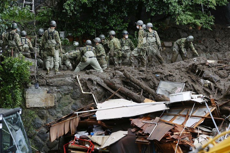 日本熱海市土石流累計4死80人失聯待確認 影 國際 中央社cna