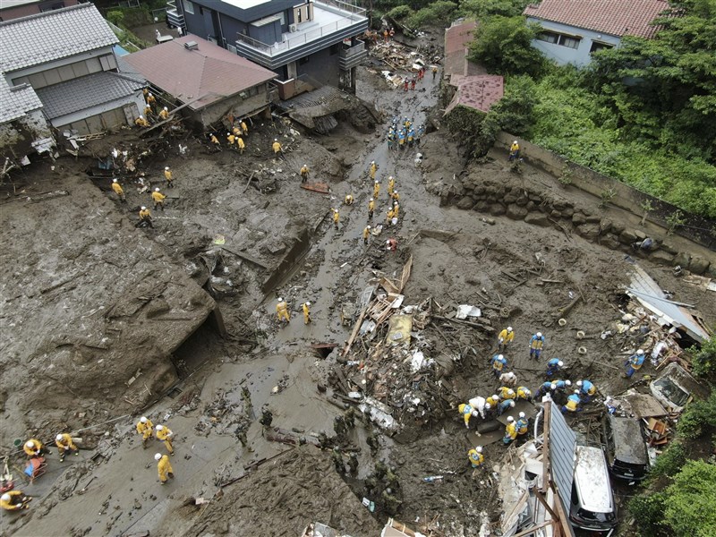 日本熱海土石流5死29失聯當局調查是否跟填土造地有關 國際 重點新聞 中央社cna