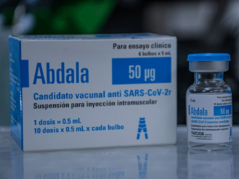 古巴今天通過國產Abdala疫苗緊急使用授權(EUA),成為拉丁美洲第一支取得EUA的COVID-19疫苗。(圖取自古巴遺傳工程和生物技術研究中⼼網頁www.cigb.edu.cu)