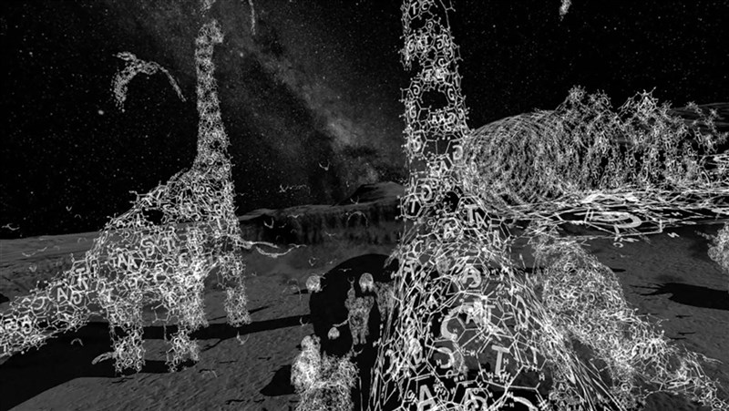 藝術家黃心健的VR作品「記憶的門戶」,22日將在西班牙L.E.V.數位藝術節登場。圖為其中一支影片「登月」。(文化部提供)中央社記者邱祖胤傳真 110年7月20日
