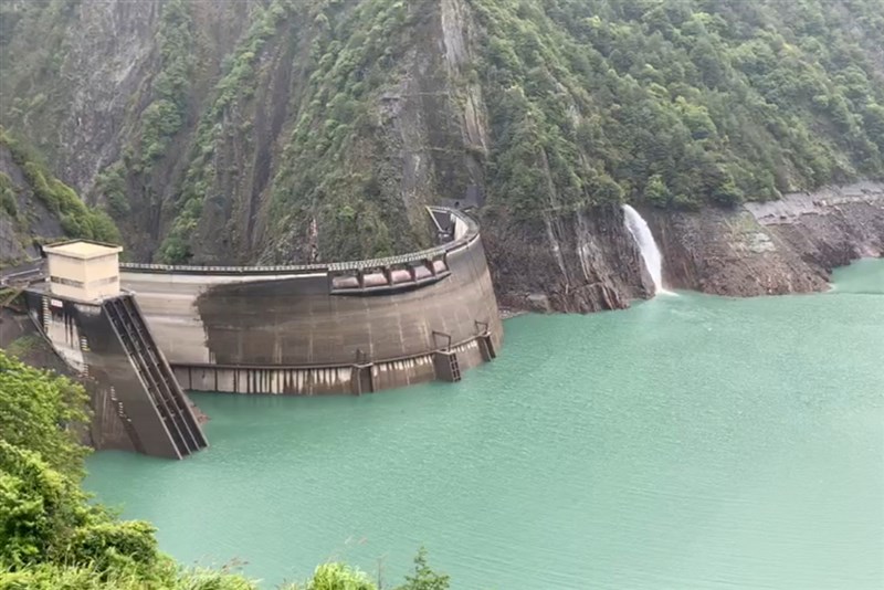 德基水庫7月1日有效蓄水率34.9%,且水位已達到夏季水位規線。(民眾提供)中央社記者趙麗妍傳真 110年7月1日