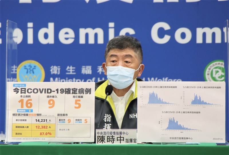 有眼尖網友發現指揮中心指揮官陳時中(圖)剪了新髮型。陳時中笑說,人稱頭髮是「煩惱絲」,看剪得少一點,煩惱會不會變得比較少,也希望疫情能夠逐漸趨緩。(指揮中心提供)