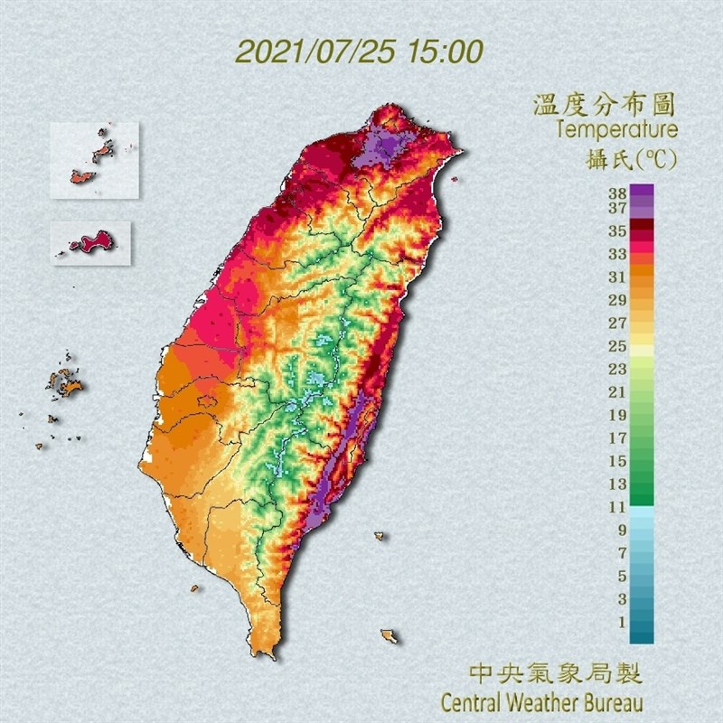 高溫橙燈區擴大北北基花東防38度以上 生活 重點新聞 中央社cna