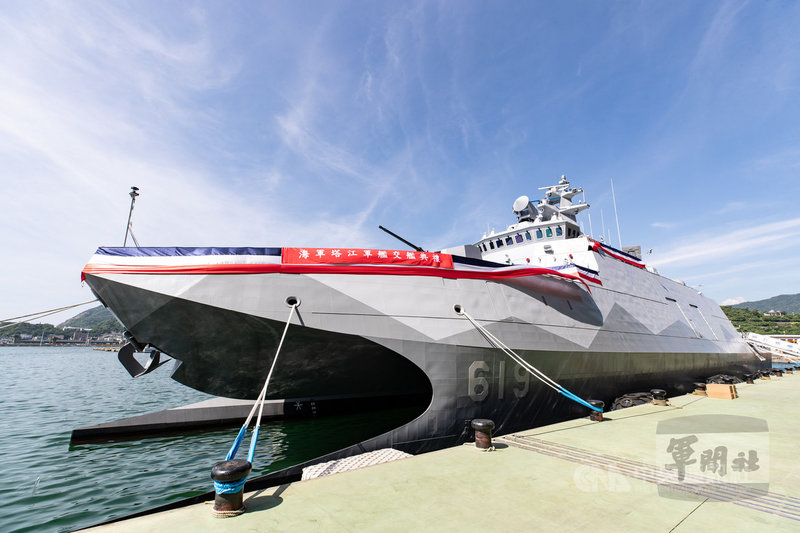 塔江艦具強大打擊火力及高機動性,27日在宜蘭舉行交艦典禮,預計8月成軍。(軍聞社提供)中央社記者游凱翔傳真 110年7月27日
