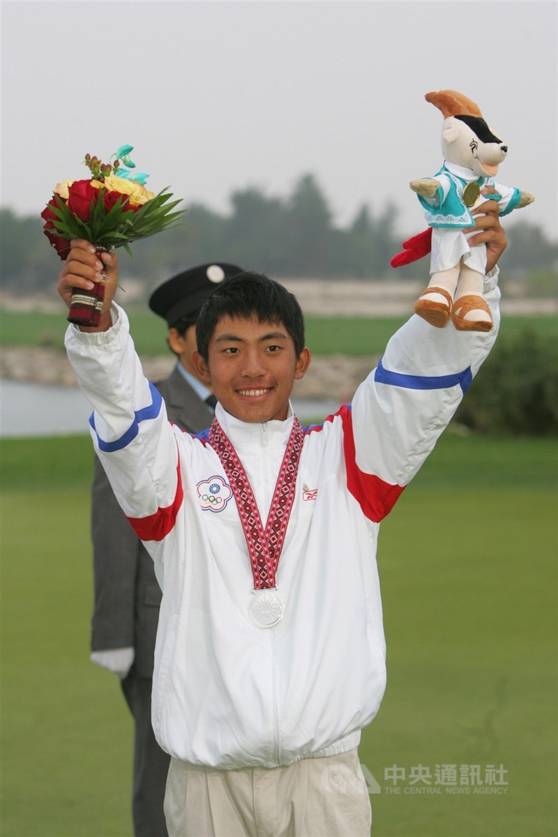 潘政琮在2006年杜哈亞運以15歲之姿入選國手,在個人賽一舉奪銀。(中央社檔案照片)