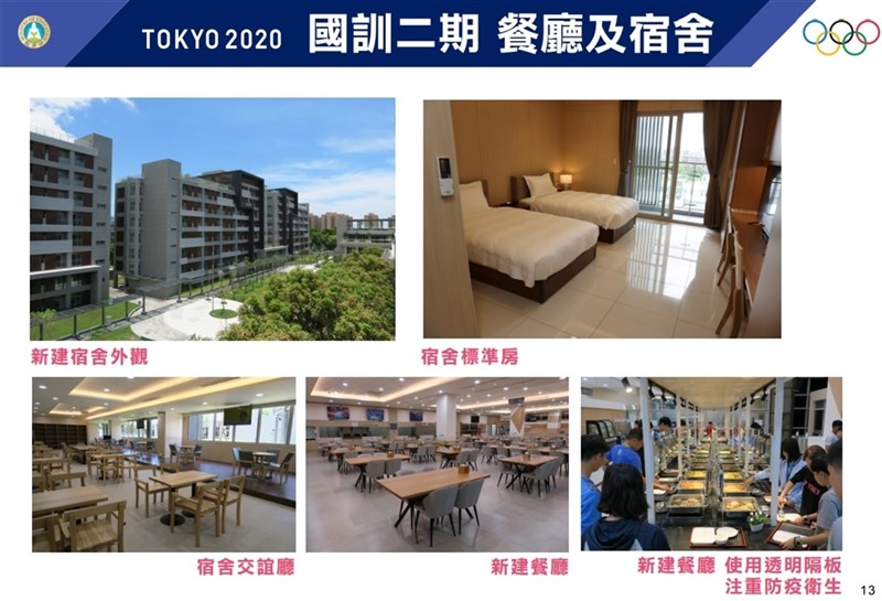 國訓中心二期翻修計畫,新建宿舍與餐廳。(行政院提供)中央社記者賴于榛傳真 110年8月3日