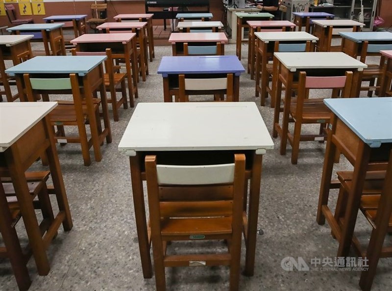 教育部近期更新「各教育階段學生數預測結果」,國小學生總數預估於118學年度跌破100萬人。(中央社檔案照片)
