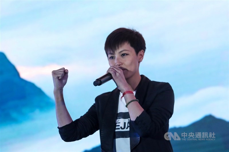 香港著名泛民主派支持者、歌手何韻詩被迫取消演唱會。(中央社檔案照片)