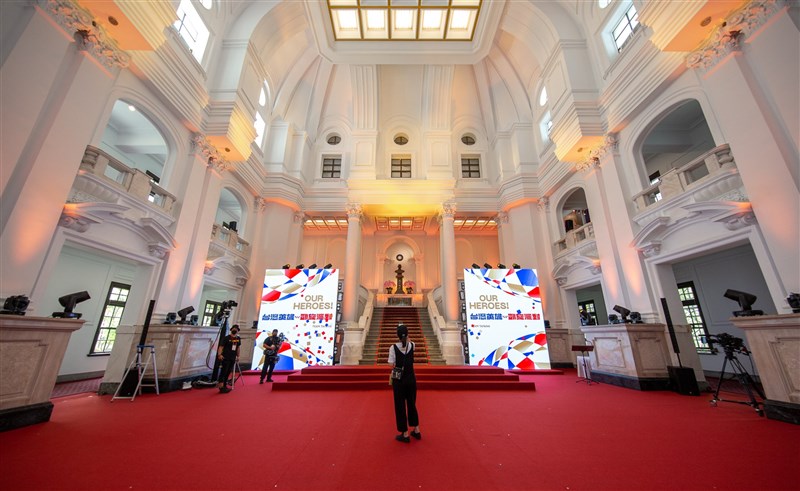 台灣英雄凱旋派對1日下午在總統府登場,總統蔡英文將接見2020東京奧運代表團。(總統府提供)