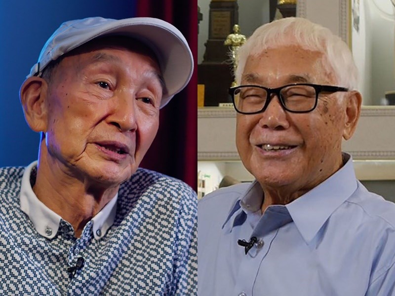 金馬執委會6日公布第58屆金馬獎終身成就獎得主,將頒給導演蔡揚名(左)及攝影師林贊庭(右)。(國家電影及視聽文化中心提供)