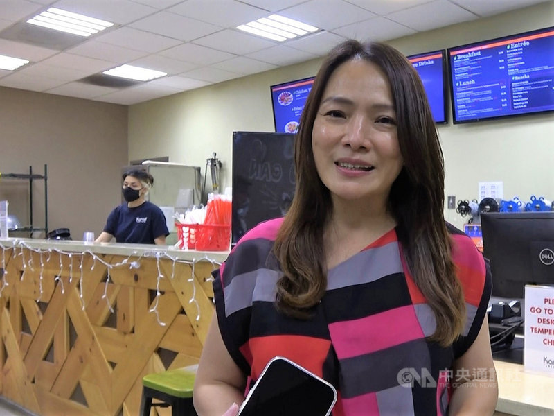 樂立杯及Karat營運長王姿容(Joanne Wang)表示,公司產品線的延伸在於不斷追求創新。中央社記者林宏翰洛杉磯攝 110年9月11日