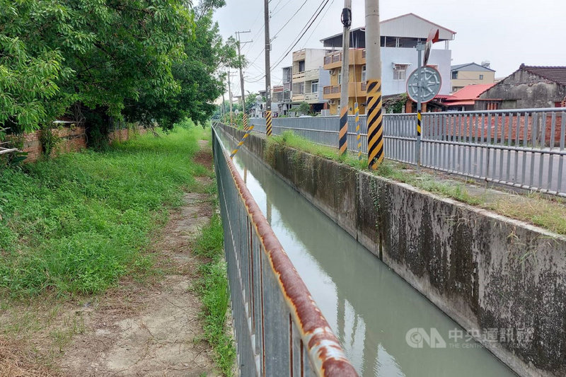 台南市都發局獲得內政部經費補助,針對新化區嘉南大圳沿線景觀營造,與新化國中、新化國小邊界縫合。(台南市都發局提供)中央社記者楊思瑞台南傳真 110年9月20日