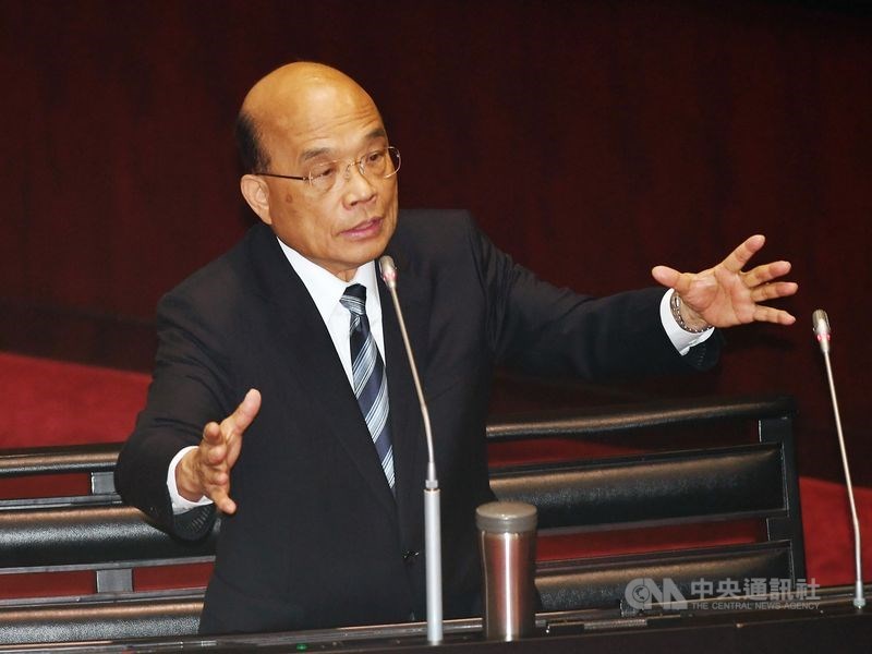 行政院晚間表示,台灣22日下午正式遞出加入跨太平洋夥伴全面進步協定(CPTPP)的申請,行政院長蘇貞昌已責成相關部會做好談判前置作業。(中央社檔案照片)