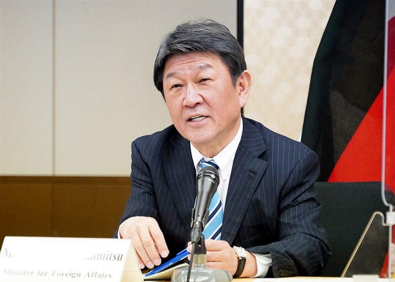 台灣22日正式遞出加入CPTPP申請,正在美國紐約訪問的日本外務大臣茂木敏充23日表示歡迎。(圖取自twitter.com/moteging)