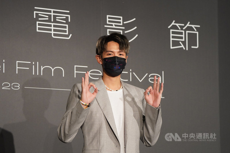 電影「月老」獲選為2021台北電影節開幕片,主要演員柯震東23日出席北影開幕記者會。中央社記者徐肇昌攝 110年9月23日