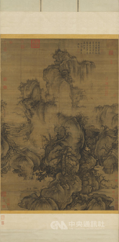 「鎮院國寶—范寬.郭熙.李唐」特展即日起在故宮博物院北部院區展出,郭熙的「早春圖」為他存世最經典的山水鉅作,描寫初春時節,大地逐漸復甦的景象。(故宮提供)中央社記者王寶兒傳真 110年10月6日
