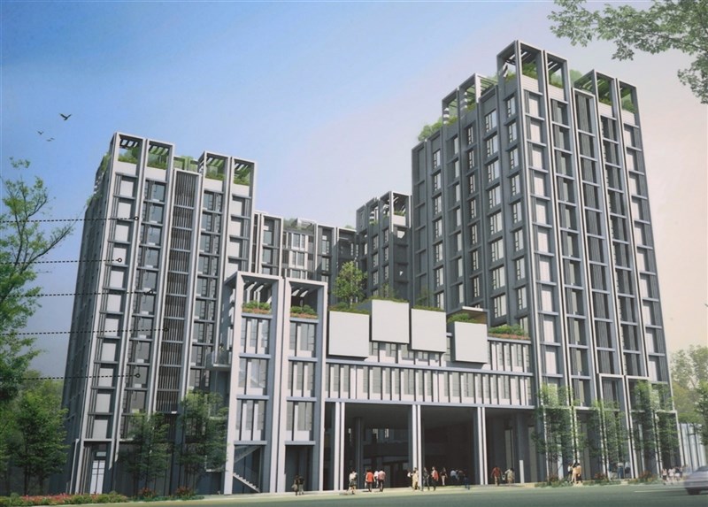 台中市西屯區第2處社會住宅「惠來厝段好宅新建工程」14日舉辦動土典禮,工程斥資新台幣14億4000多萬元,提供400戶住宅。(台中市政府提供)中央社記者蘇木春傳真 110年10月14日